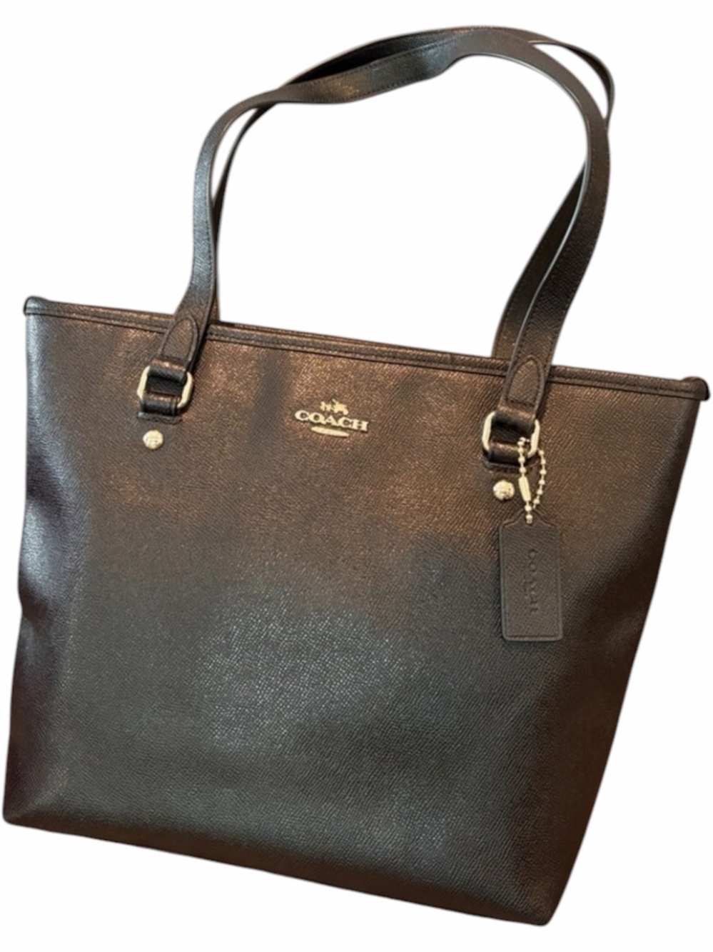 Coach City Zip Black Tote 2016